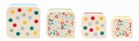 Set of 4 Polka Dot Print Snack Boxes By Emma Bridgewater